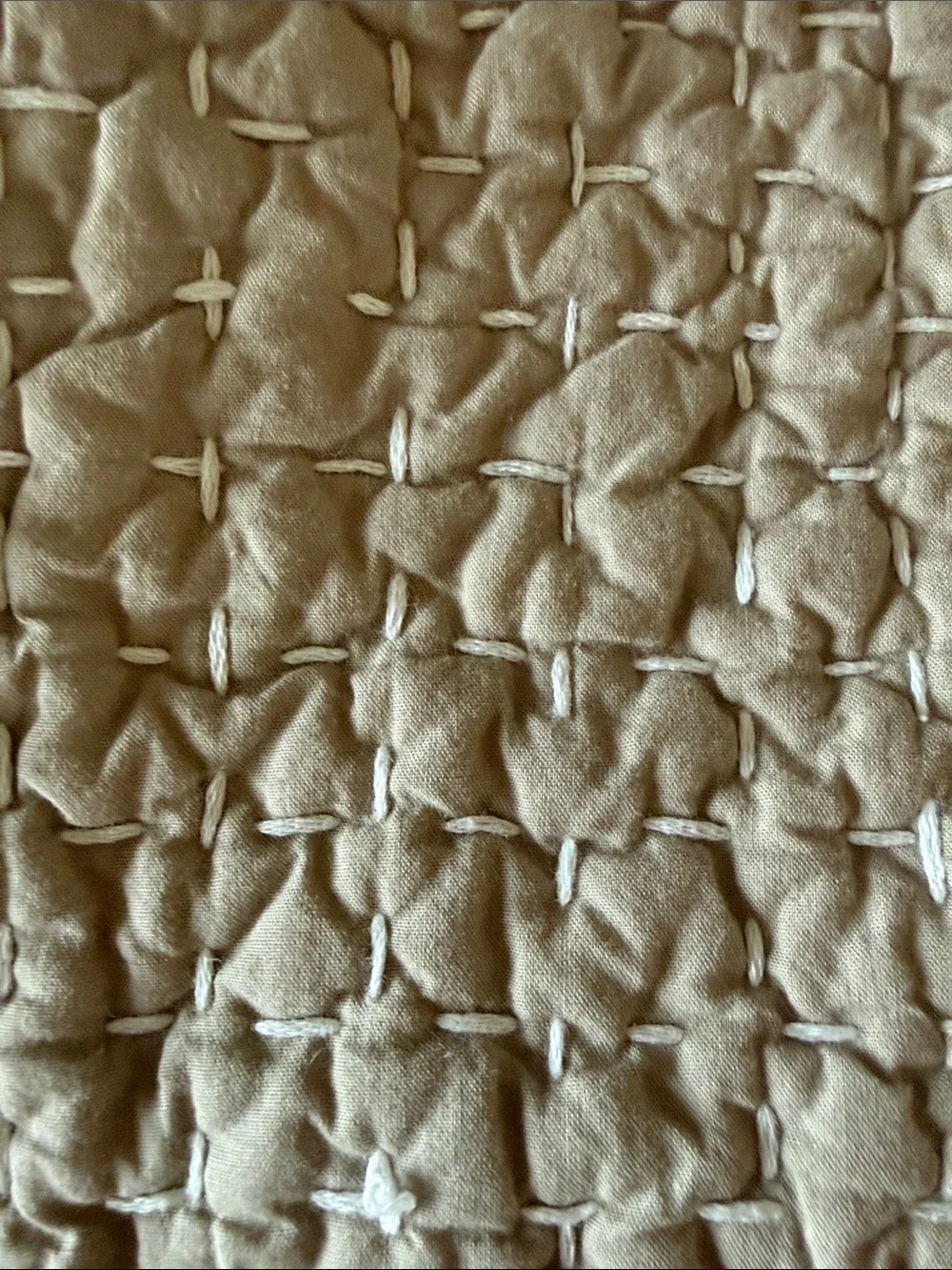 EUC Quince Organic Cotton Hand Stitched Quilted King Shams (Set of 2)